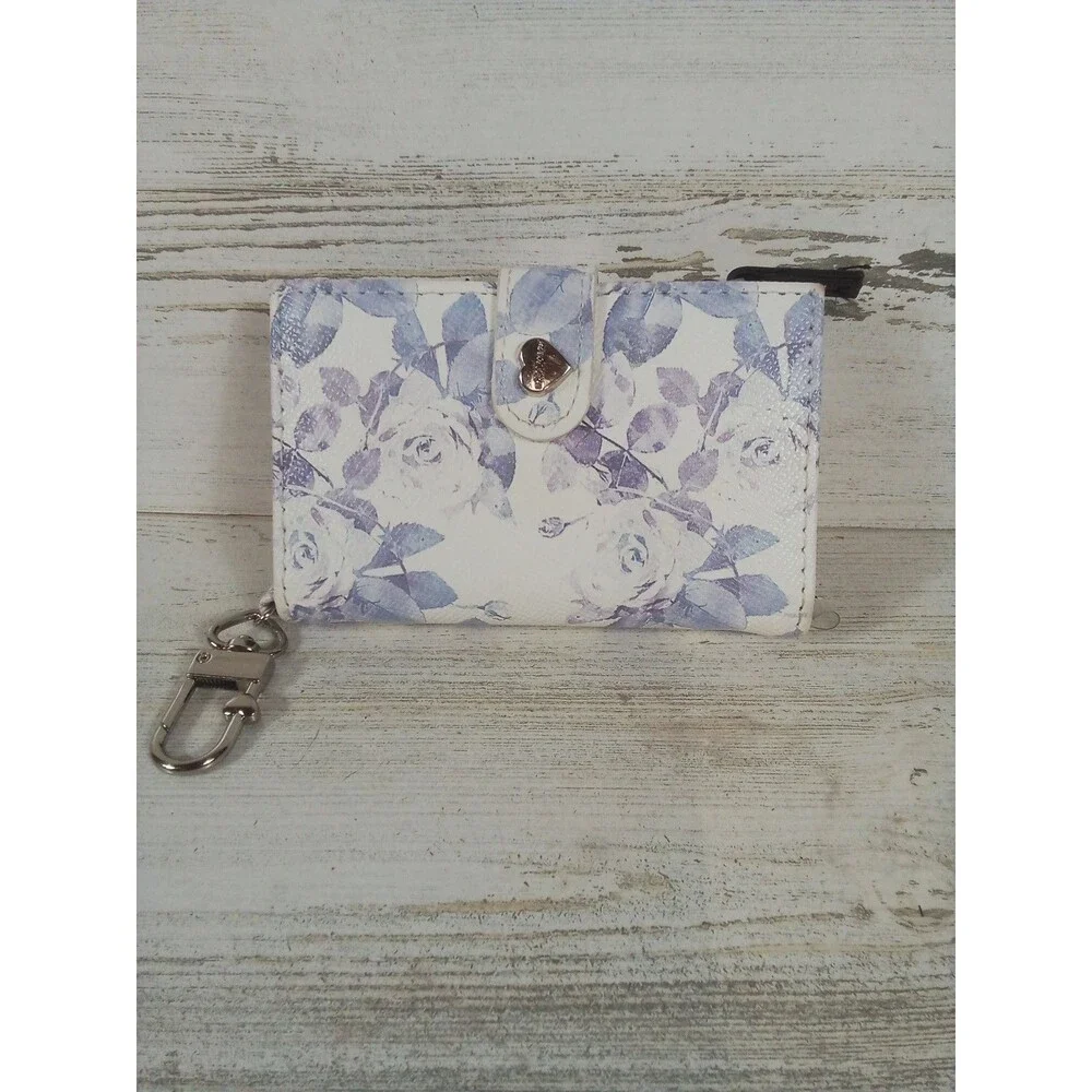 Betsey Johnson Purple White floral Mini Wallet